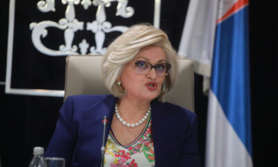 The presentation of the inflation report adopted by the Executive Board of the National Bank of Serbia on August 7th was held in the NBS building. Prezentacija izvestaja o inflaciji koji je Izvrsni odbor Narodne banke Srbije usvojio 7. avgusta odzana je u zgradi NBS.