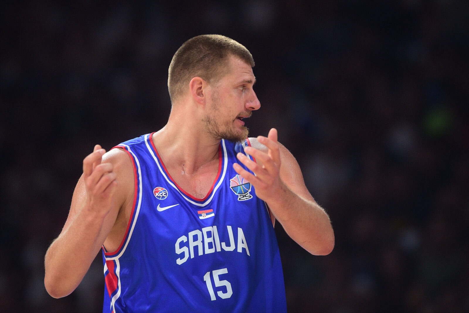 The rehearsal for the European Championship, the basketball match between Serbia and Slovenia, was played in the Belgrade Arena. Generalna proba za Evropsko prvenstvo, utakmica kosarkasa Srbije i Slovenije odigrana je u Beogradskoj areni.