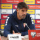 The press conference of the selectors Veljko Paunovic and Sasa Lukic on the eve of the last match in the World Cup qualifiers against Latvia was held at the "Dubocica" stadium in Leskovac. Konferencija za medije selektora Veljke Paunovica i Sasa Lukic uoci poslednjeg meca u kvalifikacijama za Svetsko prvenstvo protiv Letonije, odrzana je na stadionu "Dubocica" u Leskovcu.