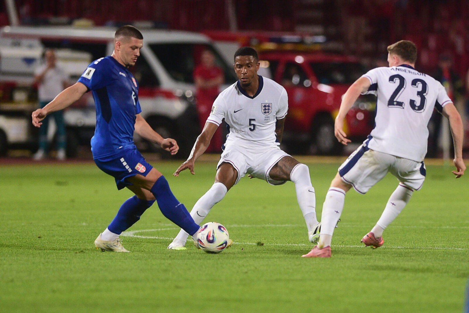 The match of the sixth round of Group K of the 2026 World Cup qualifiers between Serbia and England was played at the Rajko Mitic stadium. Utakmica sestog kola Grupe K kvalifikacija za Svetsko prvenstvo 2026 izmedju Srbije i Engleske odigrana je na stadionu Rajko Mitic.