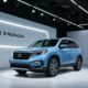 The 2025 Honda Pilot showcased at an auto exhibition, highlighting its modern design.