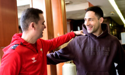 The Serbian men's national team has started preparations for the qualifying matches against Lithuania, for the World Championship, and a get-together with our national team members and coach Raul Gonzalez was organized at Hotel M. Muska reprezentacija Srbije zapocela je pripreme za kvalifikacione utakmice protiv Litvanije, za plasman na Svetsko prvenstvo i organizovano je druzenje sa reprezentativcima i selektorom Raulom Gonzalesom u Hotelu M.