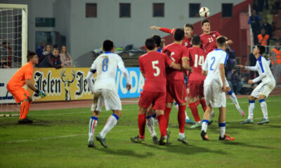 Utakmica kvalifikacija za UEFA U-21 Prvenstvo Evrope (UEFA U-21 qualifying match) izmedju Srbije (Serbia) i Italije (Italy) odigrana na Stadionu Karadjordje u Novom Sadu