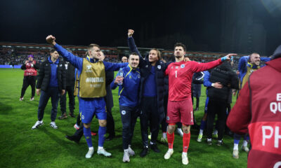 The World Cup play-off finals match between Bosnia and Herzegovina and Italy was played at the Bilino polje stadium in Zenica. Utakmica finala baraza za Svetsko prvenstvo izmedju Bosne i Hercegvine i Italije odigrana je na stadionu Bilino polje u Zenici.