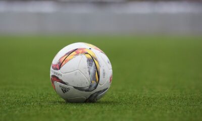 white and gray Adidas soccerball on lawn grass