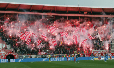 The match of the 28th round of the Mozzart Bet Super League of Serbia between FK Crvena zvezda and FK Radnicki was played at the Rajko Mitic Stadium. Utakmica 28. kola Mozzart Bet Super liga Srbije izmedju FK Crvena zvezda i FK Radnicki odigrana je na Stadionu Rajko Mitic.