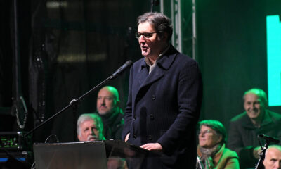 On Nikole Pasica Square, the "ProGlas" initiative organized a rally under the slogan "Belgrade wake up." Na Trgu Nikole Pasica Inicijativa "ProGlas" je organizovala skup pod sloganom "Beograde probudi se".