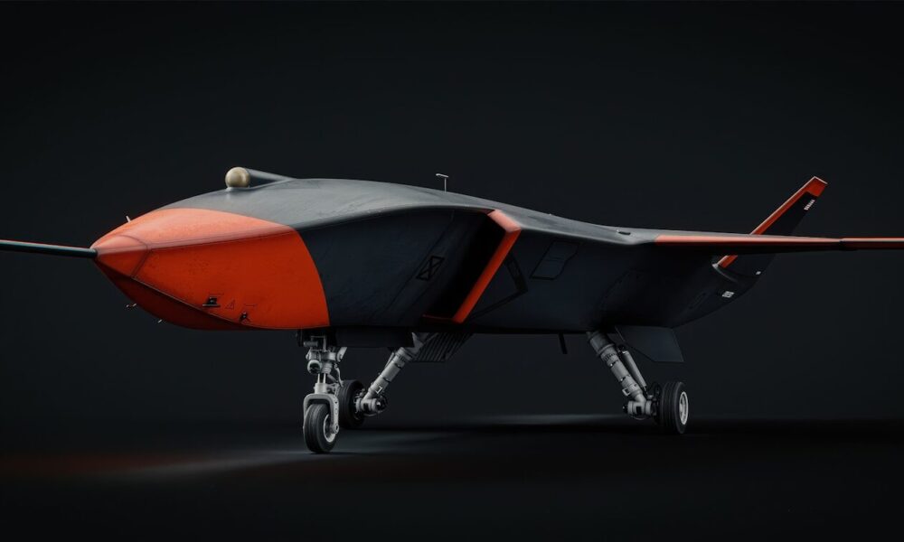 An unmanned aircraft is presented in this image.
