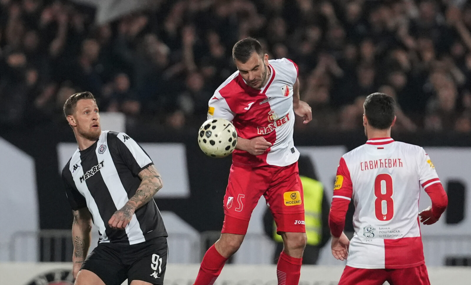 The match of the 26th round of the Mozzart Bet Super League of Serbia between FK Vojvodina and FK Partizan was played at the Karadjordje stadium in Novi Sad. Utakmica 26. kola Mozzart Bet Super liga Srbije izmedju FK Vojvodina i FK Partizan odigrana je na stadionu Karadjordje u Novom Sadu.