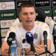 The press conference of Srdjan Blagojevic, coach of FK Partizan, on the eve of the 179th eternal derby against Red Star Belgrade, was held at the press center at the Partizan stadium. Konferencija za medije Srdjana Blagojevic, trenera FK Partizan uoci 179. vecitog derbija protiv Crvene zvezde odrzana je u press centru na stadionu Partizana.