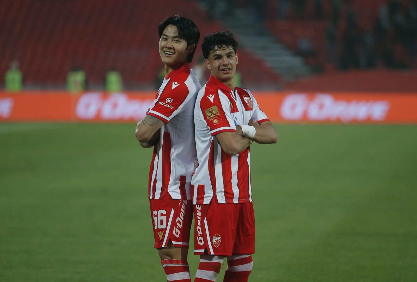The match of the 33rd round of the Mozzart Super League of Serbia, the 179th eternal derby between FK Crvena zvezda and FK Partizan was played at the Rajko Mitic stadium. Utakmica 33. kola Mozzart Super lige Srbije, 179. veciti derbi izmedju FK Crvena zvezda i FK Partizan odigrana je na stadion Rajko Mitic.