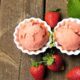 strawberry ice cream, strawberries, fresh, fruit, ripe, rustic, bio, vitamins, bowls, summer, ice cream, lactose free, fruit ice cream, milk ice cream, nature, food, yummy, frozen, diet, ice cream parlor