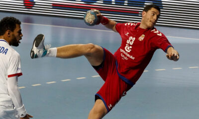 The first qualifying match for the Men s EHF EURO 2022 between Serbia and France. Prva utakmica kvalifikacija za EHF Evropsko prvenstvo 2022 . izmedju Srbije i Francuske