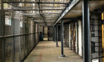 jail, cell, prison cell, prison wing, tract, iron door, maximum security prison, west virginia state prison, moundsville, west virginia, usa, america, north america, northern states, grid, carol m highsmith, jail, jail, jail, jail, jail