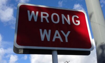 wrong way, sign, road, caution, warning, wrong, direction, information, danger, directional, signage, driving, drive, traffic, signpost, navigation, travel, traveling, wrong way, wrong way, wrong, wrong, wrong, wrong, wrong