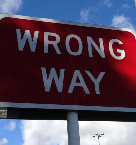wrong way, sign, road, caution, warning, wrong, direction, information, danger, directional, signage, driving, drive, traffic, signpost, navigation, travel, traveling, wrong way, wrong way, wrong, wrong, wrong, wrong, wrong