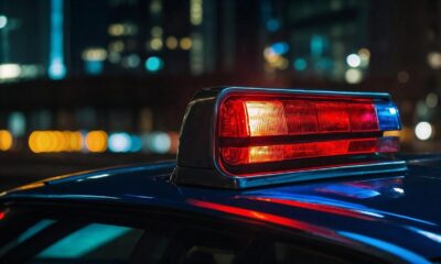 ai generated, flashing lights, police car, police, crime, investigation, criminal case, police officer, profession, crime scene, bokeh, police officers