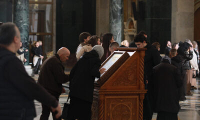 Easter liturgy in the Church of St. Sava on the occasion of the Resurrection of Christ, which the Serbian Orthodox Church and believers celebrate according to the Julian calendar. Easter liturgy in the Church of St. Sava on the occasion of the Resurrection of Christ, which the Serbian Orthodox Church and believers celebrate according to the Julian calenda