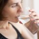 woman, glass, nature, drink, water, fresh, transparent, healthy, freshness, drought, climate, liquid, portrait