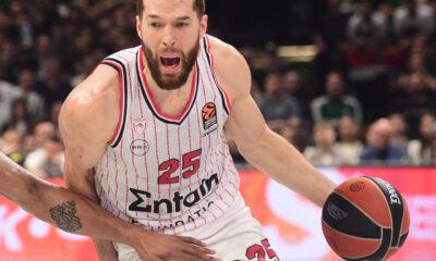 The match of the 32nd round of the Turkish Airlines Euroleague between KK Partizan Mozzart Bet and KK Olympiacos was played at Stark Arena. Utakmica 32. kola Turkish Airlines Evrolige izmedju KK Partizan Mozzart Bet i KK Olympiacos odigrana je Stark Areni.