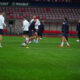 The players of Serbia did their last training before the third round match of the League of Nations with Switzerland at the Cair Stadium in Nis. Fudbaleri Srbije poslednji trening uoci utakmice treceg kola Lige nacija sa Svajcarskom odradili su na niskom stadionu Cairu.