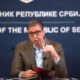 The President of the Republic of Serbia, Aleksandar Vucic, addressed the public at the Palace of Serbia regarding the current political situation in the country. Predsednik Republike Srbije Aleksandar Vucic obratio se javnosti u Palati Srbija povodom aktuelne politicke situacije u drzavi.