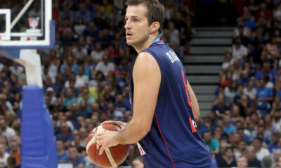 Basketball friendly match between Serbia and Lithuania held in Stark arena. Prijateljska kosarkaska utakmica izmedju Srbije i Litvanije odigrana u Stark areni