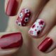 nail art, manicure, nails, nail polish, flower background, cuticles, red manicure, red nail art, floral nail art, floral nails, flowers, beautiful flowers, fingernails, color, polish, woman, hand, nail spa, style, glamour, nature, flower wallpaper, female, natural nails, elegant nails
