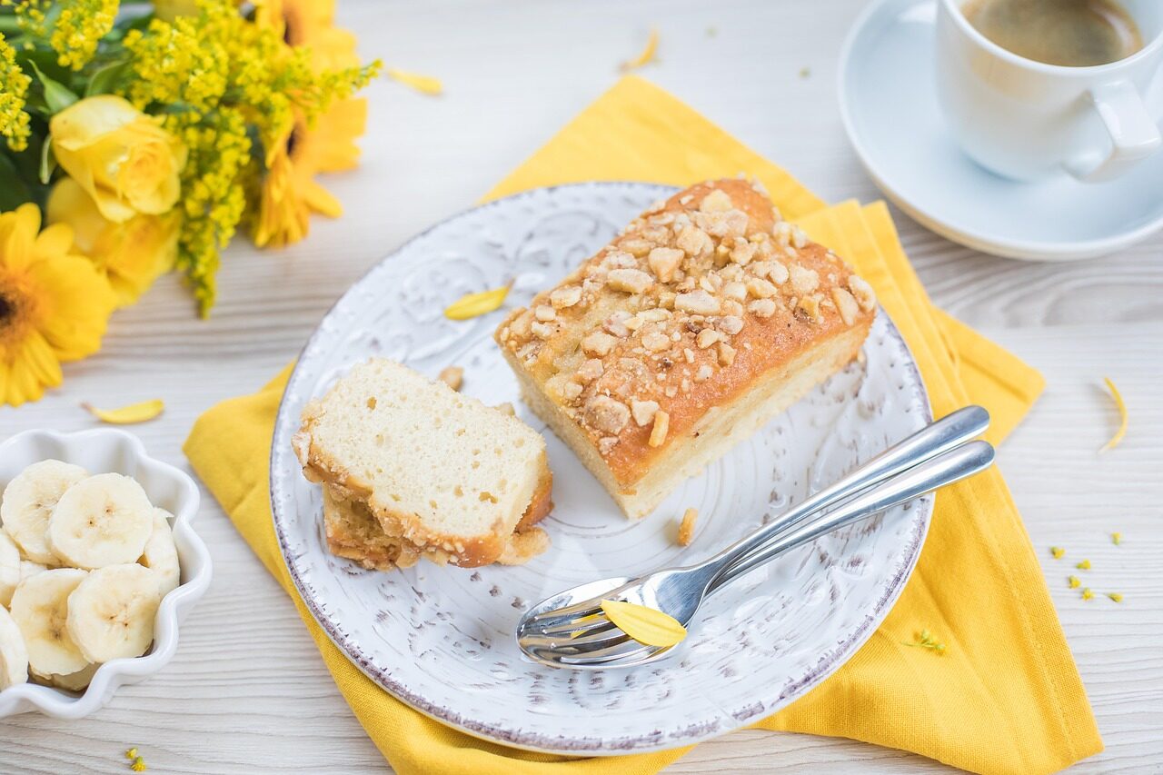 banana, cake, penam, food, sweet, pie, dessert, delicious