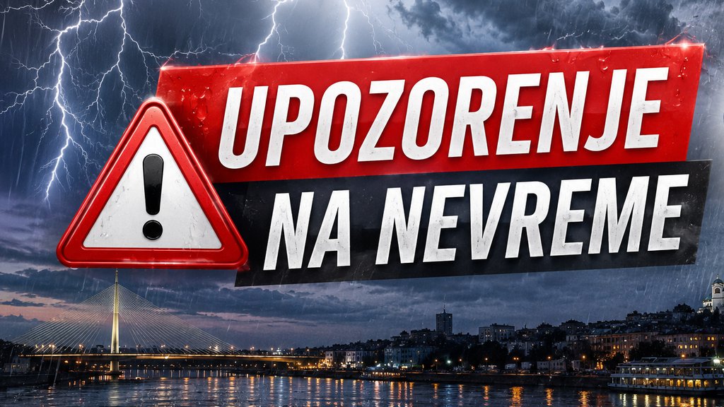 RHMZ izdao upozorenje na nevreme za jugozapadnu, zapadnu i centralnu Srbiju – pljuskovi sa grmljavinom