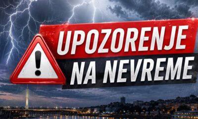 Olujno nevreme zahvata delove Srbije, RHMZ izdao upozorenje