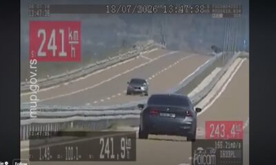 Nasilnička vožnja kod Pirota, vozač isključen zbog prebrze vožnje