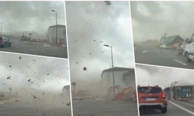 Tornado prevrtao kamione u centralnoj Francuskoj, saobraćaj na auto-putu zaustavljen – tornado prevrtao kamione na auto-putu