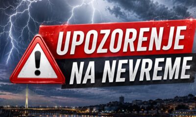 Snažno nevreme zahvata Srbiju, RHMZ izdao upozorenje za Beograd i druge gradove