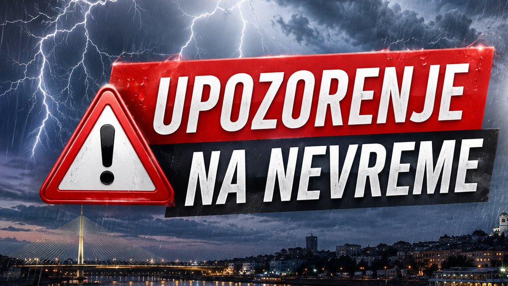 Snažno nevreme zahvata Srbiju, RHMZ izdao upozorenje za Beograd i druge gradove