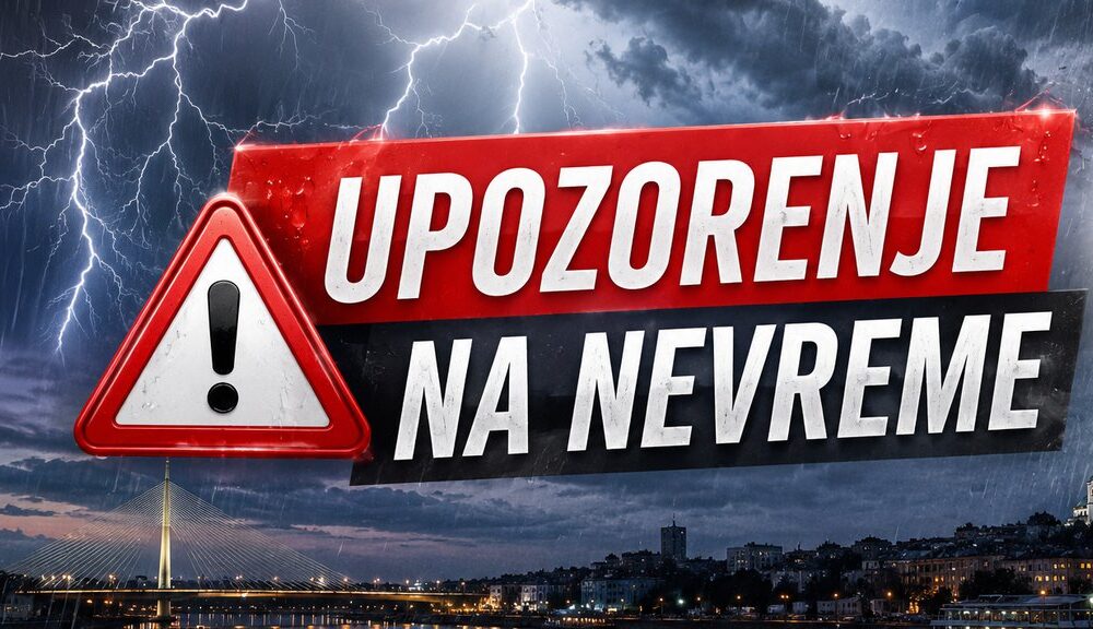 Snažno nevreme sa grmljavinom i gradom zahvata Raški i Toplički okrug