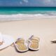 beach, nature, sand, sea, sandy beach, vacations, caribbean, coast, summer, coneflower, flip-flop, shell