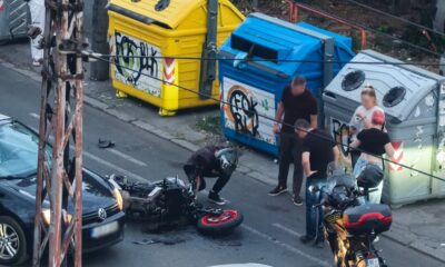 Sudar automobila i motocikla u Ulici Neznanog junaka, saobraćaj usporen
