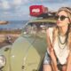 woman, fashion, model, hippie, braided hair, hairstyle, blonde, blonde woman, young woman, style, nature, shades, sunglasses, beach, beetle, classic car, girl, ocean, outdoors, person, sand, sea, seashore, summer, volkswagen
