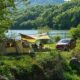 spring, vacation, camping, early summer, holiday, travel, landscape, green, nature, romantic, green travel, green camping
