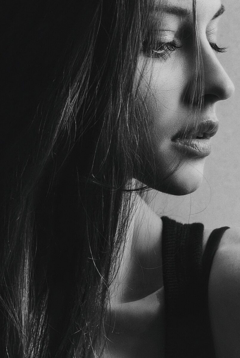 girl, woman, beauty, portrait, studio, female, nose, chin, mouth, lips, eyes, skin
