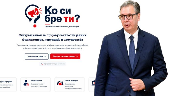 Portal za prijavu bahatih funkcionera primio 10.000 prijava, obrađeno 3.500 slučajeva – portal Ko si bre ti