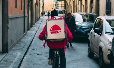 foodora, bike, delivery, street, bicycle, box, food delivery, traffic, outdoors, urban, city, delivery, food delivery, food delivery, food delivery, food delivery, food delivery