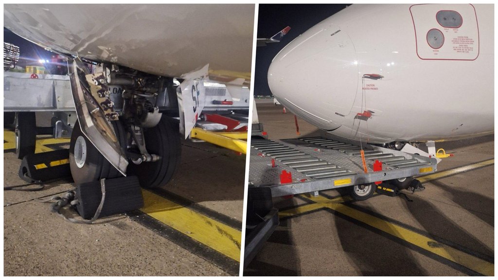 Avion Er Srbije van saobraćaja zbog oštećenja na aerodromu Nikola Tesla