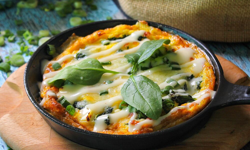 Omlet sa spanaćem i mladim sirom: brz i zdrav izbor za dame