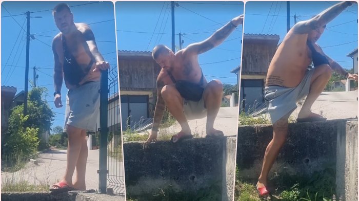 Marko Janjušević Janjuš pokušao da preskoči ogradu: Brat snimao neobičan trenutak u Prijepolju – snimak košarkaša iz Prijepolja