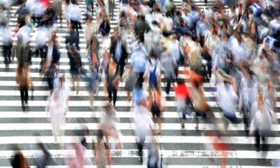 pedestrians, people, busy, movement, hectic, osaka, city, japan, street, asia, crowded, crossing, walking, people, people, people, people, people
