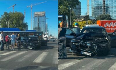 Sudar putničkog vozila kod Ušća na Novom Beogradu, automobil teško oštećen – sudar kod Ušća na Novom Beogradu