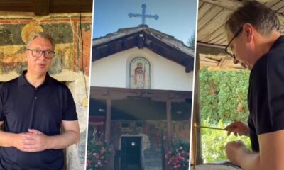 Aleksandar Vučić obišao manastir Svetog Đorđa kod Pirota i istakao značaj očuvanja svetinja – obnova fresaka u manastiru Svetog Đorđa