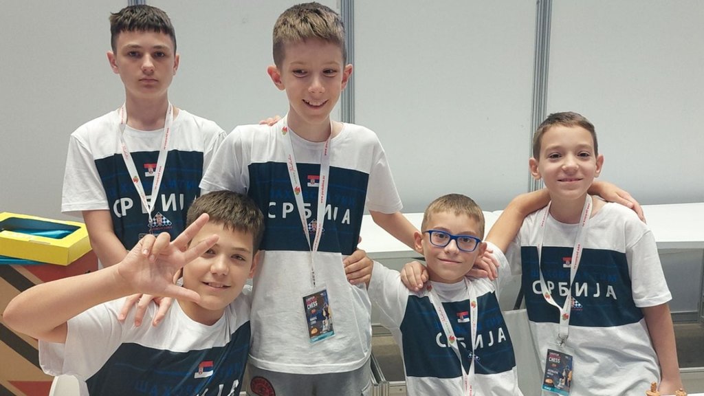 Bronza za Srbiju: Šahisti do 12 godina savladali Ukrajinu na Evropskom prvenstvu u Češkoj – Evropsko omladinsko ekipno prvenstvo